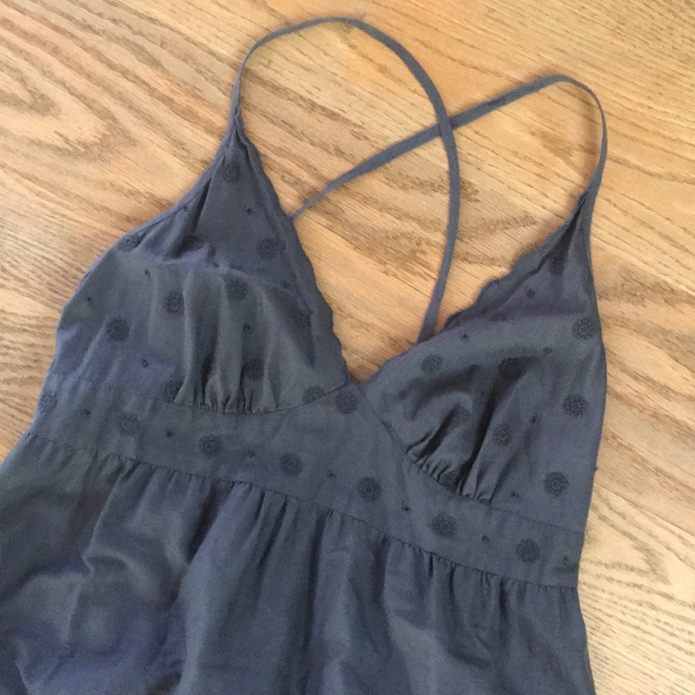 Charcoal Gray Cotton Sundress